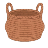 Kézzel font kosarak