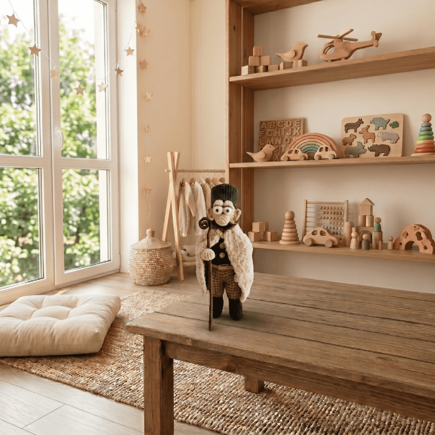 Magyar juhász horgolt figura