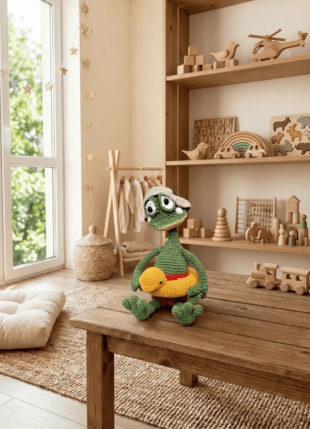 Tihamér, a horgolt béka figura – A tökéletes, puha barát gyermekednek - Image 2