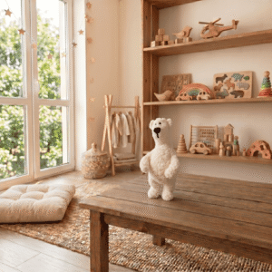 Horgolt jegesmaci amigurumi figura – A legpuhább északi barát a gyerekszobában